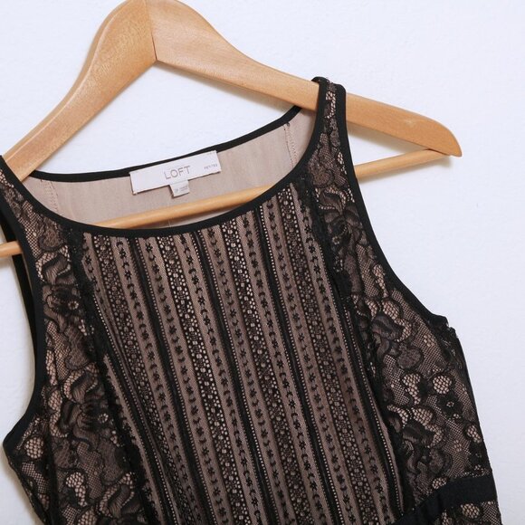 NWT Loft Lace Peplum Sleeveless Top - Picture 4 of 9